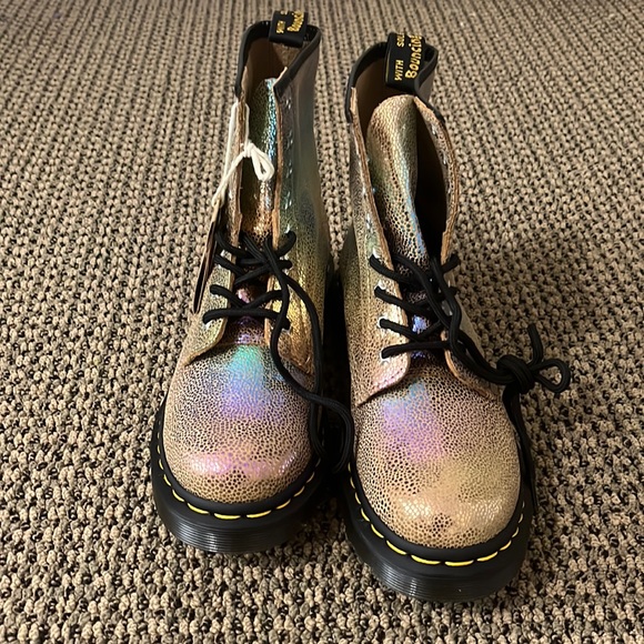 Dr. Martens Shoes - Dr. Martens Women's 1460 Sand Rainbow Ray Boots Size 7 Never Worn New with Tags